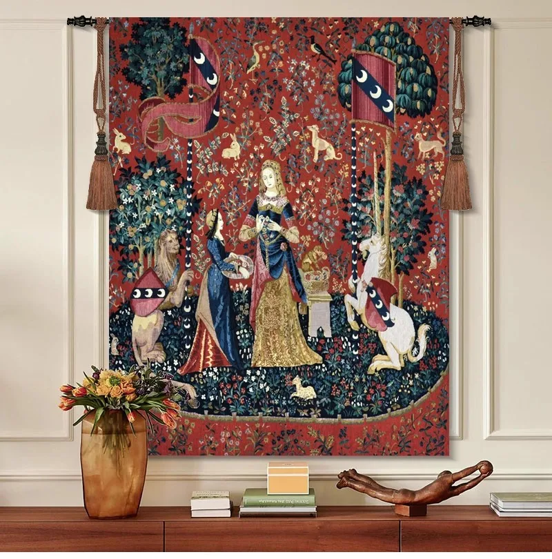 tapisserie-murale-belge-pour-chambre-a-coucher-arabes-artistiques-aubusson-serie-dame-le-sens-de-l'odeur-138x105cm-gt-xj0051