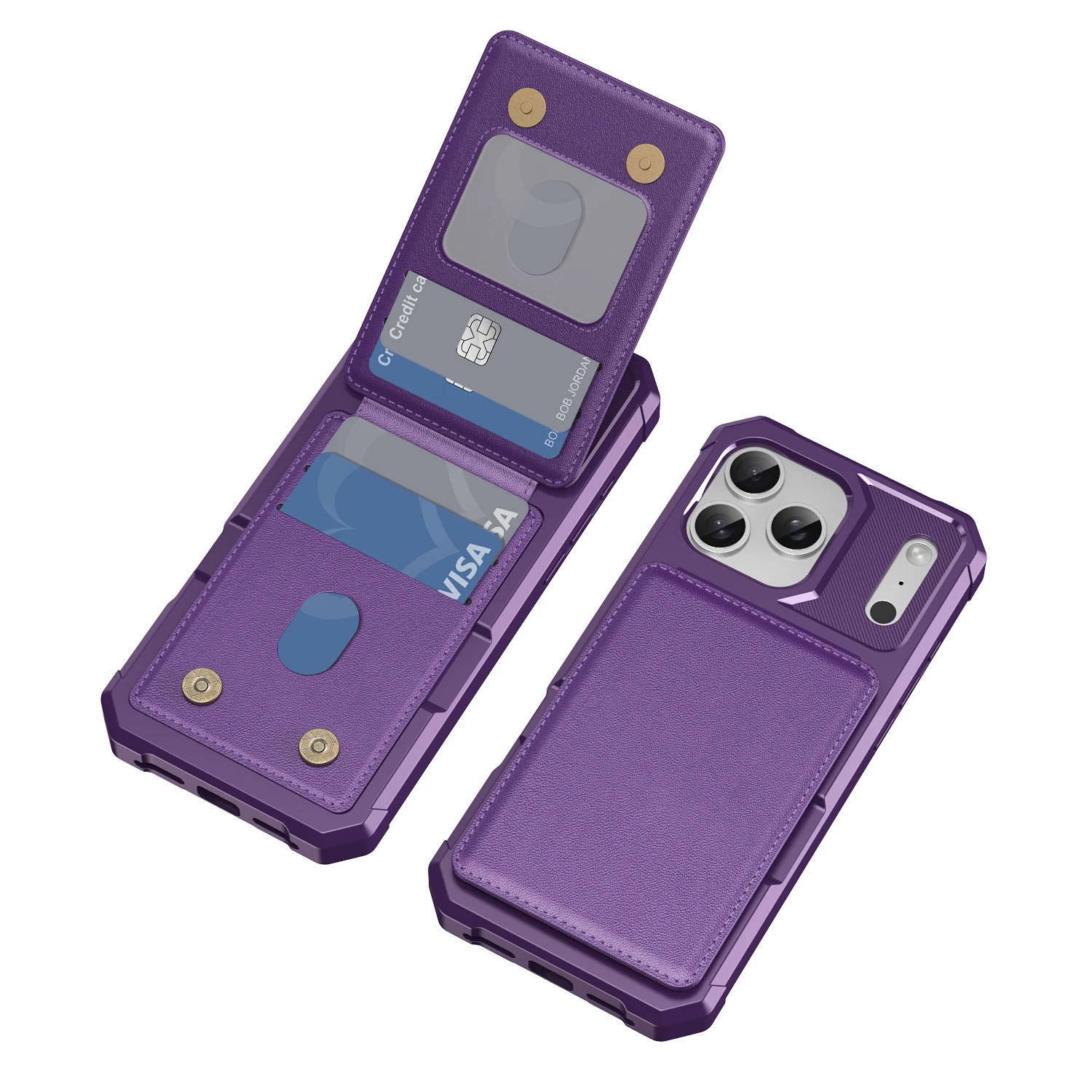 เคสกระเป๋าหนังแม่เหล็กแบบแนวตั้งสำหรับ iPhone 17 Pro Max 16 15 14 13 12 11 Plus 17air ป้องกันการกระแทก