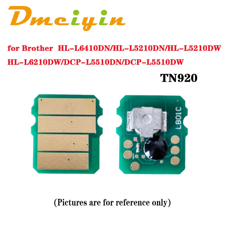 for Brother TN920/TN920XL Toner Chip HL-L5210DN/HL-L5210DW(T)/HL-L5215DW/HL-L6210DW/HL-L6210DWT/HL-L6217DW/DCP-L5510DN