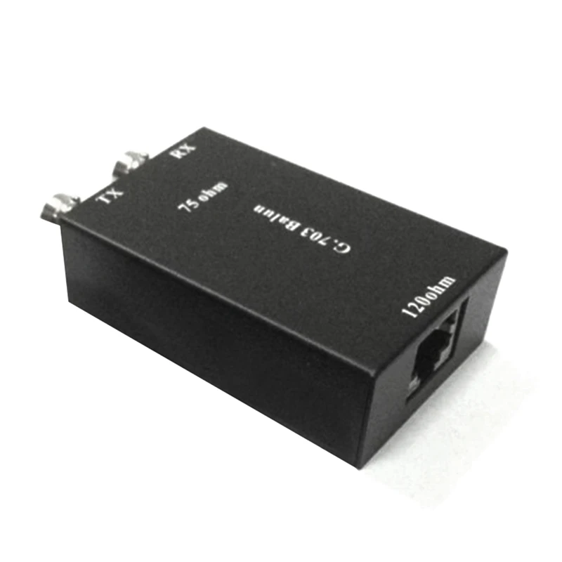 2.048Mbps G703 Coaxial BNC To RJ45 Transmitter E1 Converter Balance To Unbalance 75 Ohm To 120 Ohm Impedance