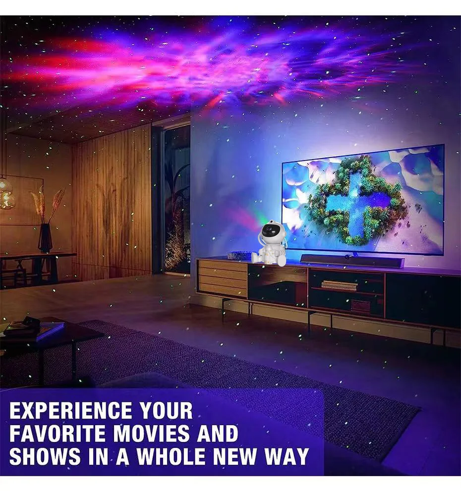 Imagem -04 - Astronauta Projetor Night Light Nebula Galaxy Star Teto Galaxy Luzes Home Party Quarto Decorativo Presente das Crianças