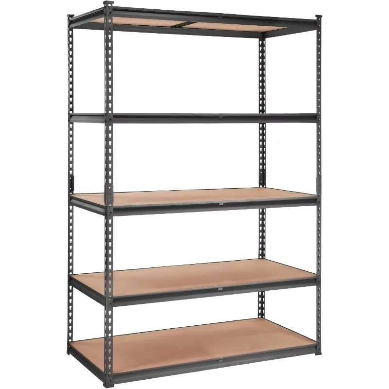 ^Storage Shelving Unit 48" L x 24" W x 72" H, 5-Tier Metal Storage Shelves | Heavy Duty Adjustable Garage Storage Shelves