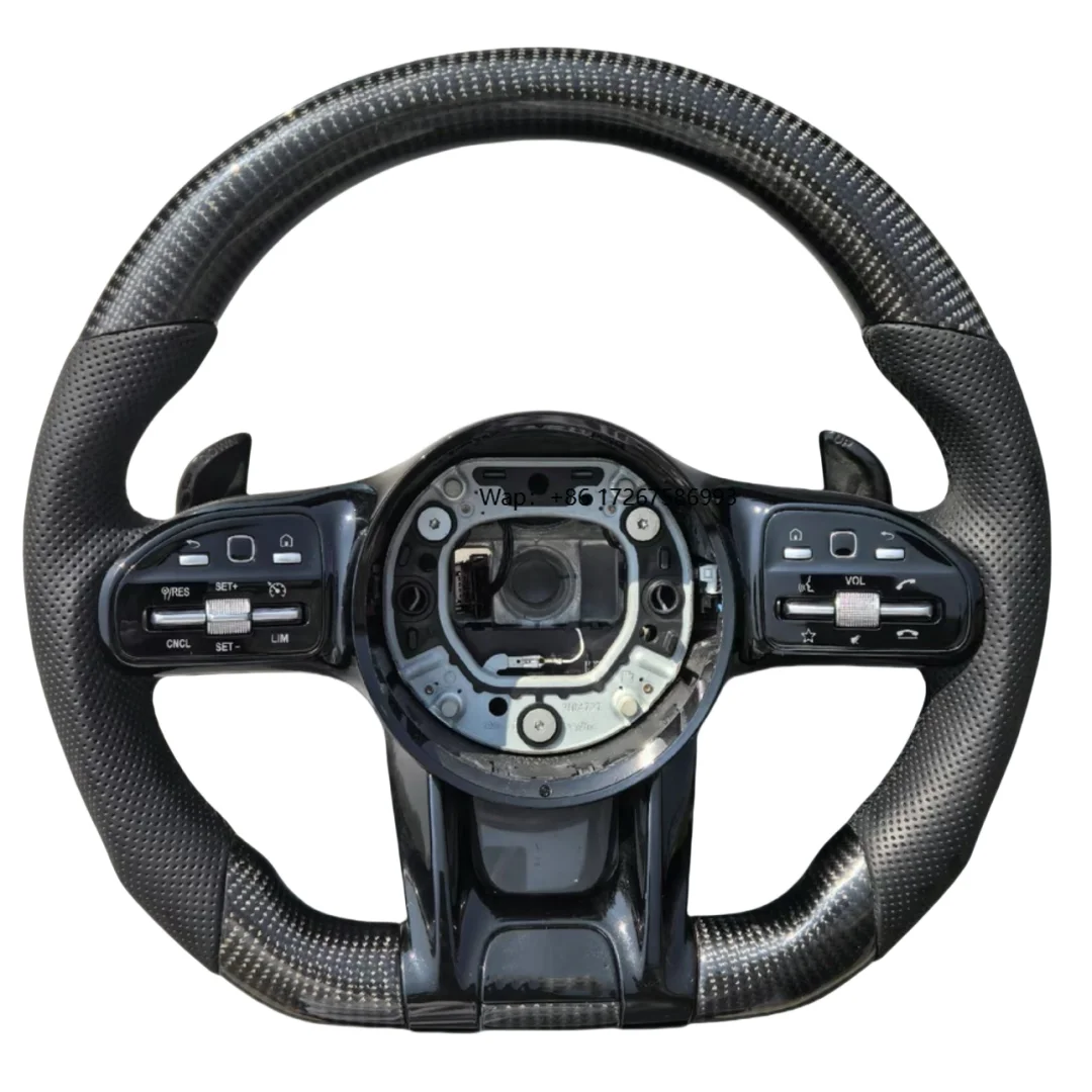

Steering Wheel Upgrade for Cls 350 W157 W218 W257 53 63 A45 W176 Carbon Fiber Sporty Style Steering Wheel
