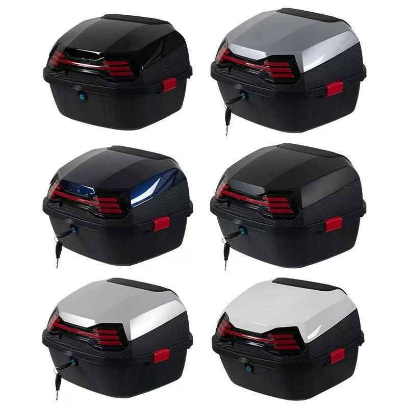 

For YAMAHA Motorcycle Trunk Universal Mounting Motorcycle Top Case Tail Box Carrier Lockable Top Luggage Storage Box Carrier