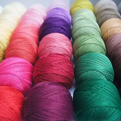 Wholesale 400m Rayon Thread Embroidery Yarn Crochet Knitting Lace Hand Tools Hand Sewing Tools Suitable for Summer