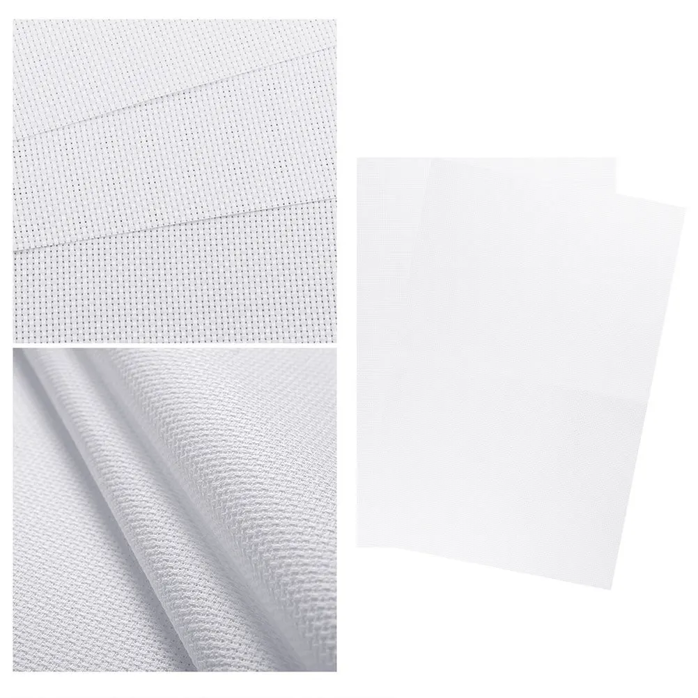 

4Pcs Cross-Stitch Cloth Combo 30x45cm Each Simple Design Fine Details Embroidery Fabric for Home Decor Creative DIY Sewing