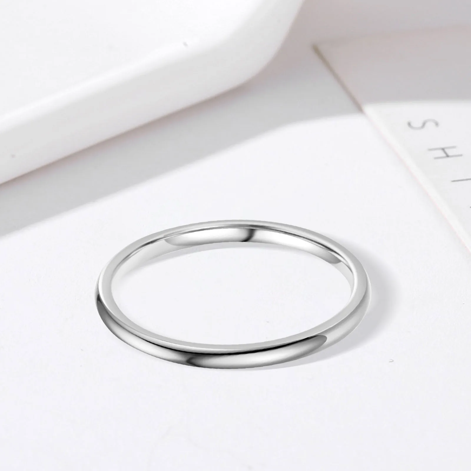 Ring Size 6/7/8/9/10/11/12 Brushed Simple Silver Color Ring Men Minimalist Wedding Band Engagement Rings Women Male Jewelry