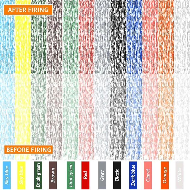 

12 Colors Underglaze Pencils DIY Painting Color Painting Tool Hand-Painted Glaze Powder Pen