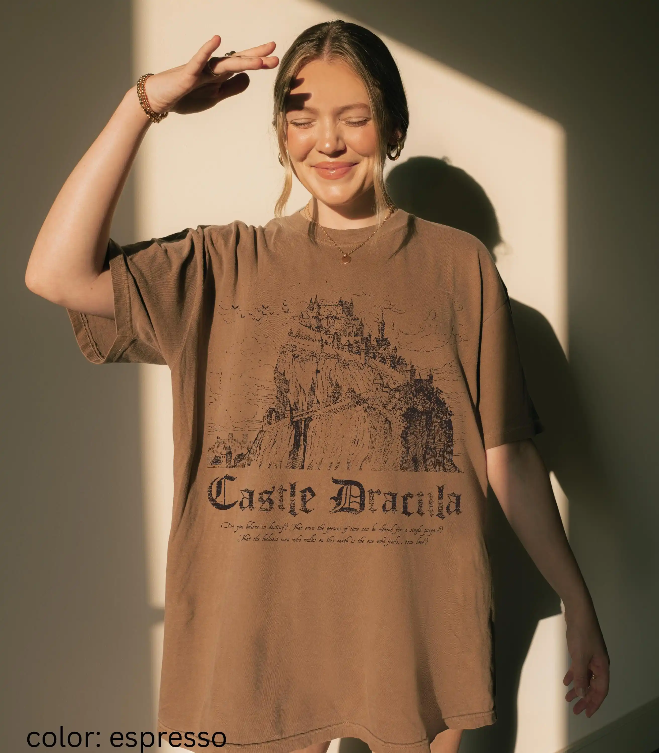 Bram Stoker's Castle Dracula King of Vampires Tee Shirt Morally Grey Villain Classic Horror Movie Bats Dark Romance T-shirt