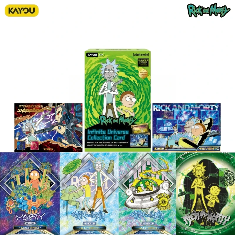 

Коллекционные карточки KAYOU «Рик и Морти: Бесконечная вселенная», официальная оригинальная аниме-коллекция, игрушки-карточки, праздничные подарки, оригинальная коробка