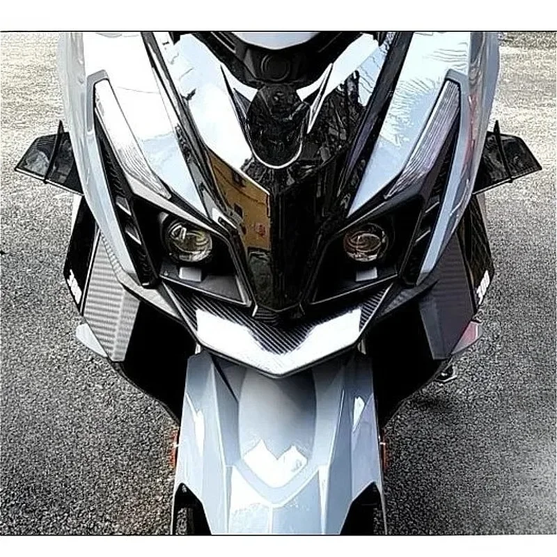 For SYM Husky Adv 150 300 Motorcycle Plastic Carbon Front Winglet Spoiler Side Wind Kit Flow Deflector Cover Scooter Accessories - view 3