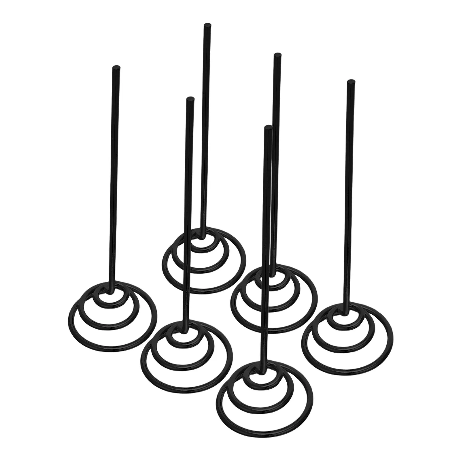 6 Soportes Geométricos de Metal Galvanizado para Plantas Aéreas, Base de Resorte, Soporte de Escritorio/Pared para Tillandsias, Exhibidor Decorativo Dorado