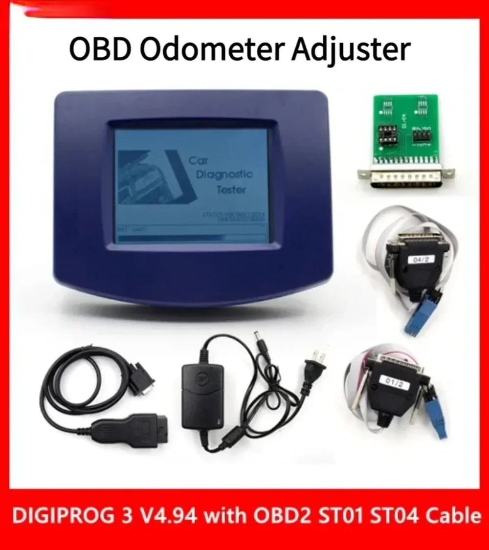 Newest Digiprog3 Full Set Digiprog 3 OBD2 Version DigiprogIII V4.94 Mileage Digiprog3 OBD FT232BL&93C46 DIGIPROG Full Set Cables