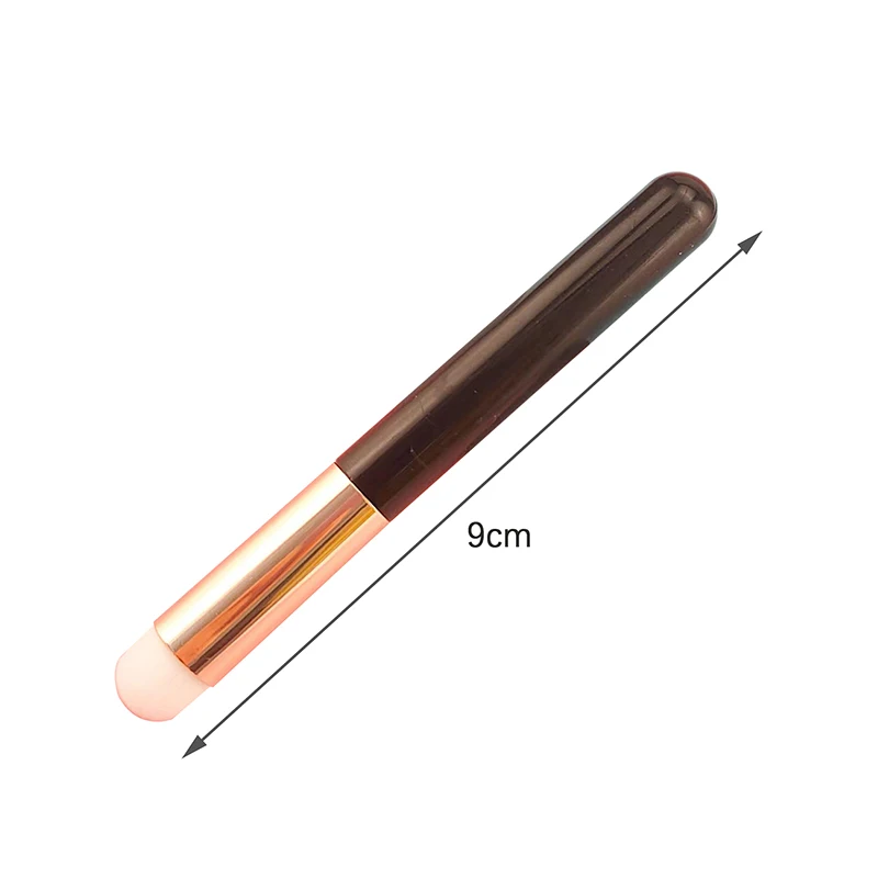 1pc silicone bálsamo labial máscara labial escova com otário capa de poeira batom pincéis de maquiagem cosmética escova de batom com caixa de armazenamento
