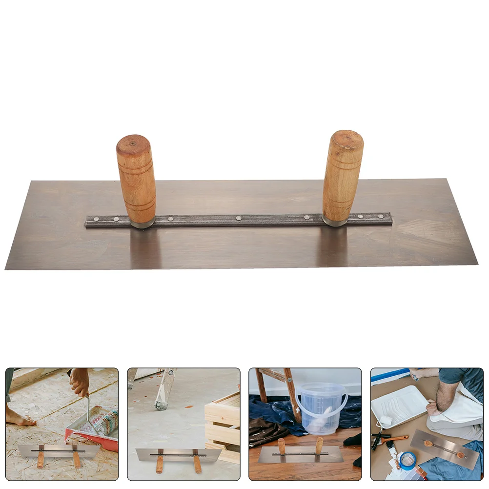 مقبض مستقر لوحة كبيرة مجرفة متعددة الأغراض أداة البناء البناء الطوب الاسمنت التشطيب مجرفة البناء المعجون القاطع