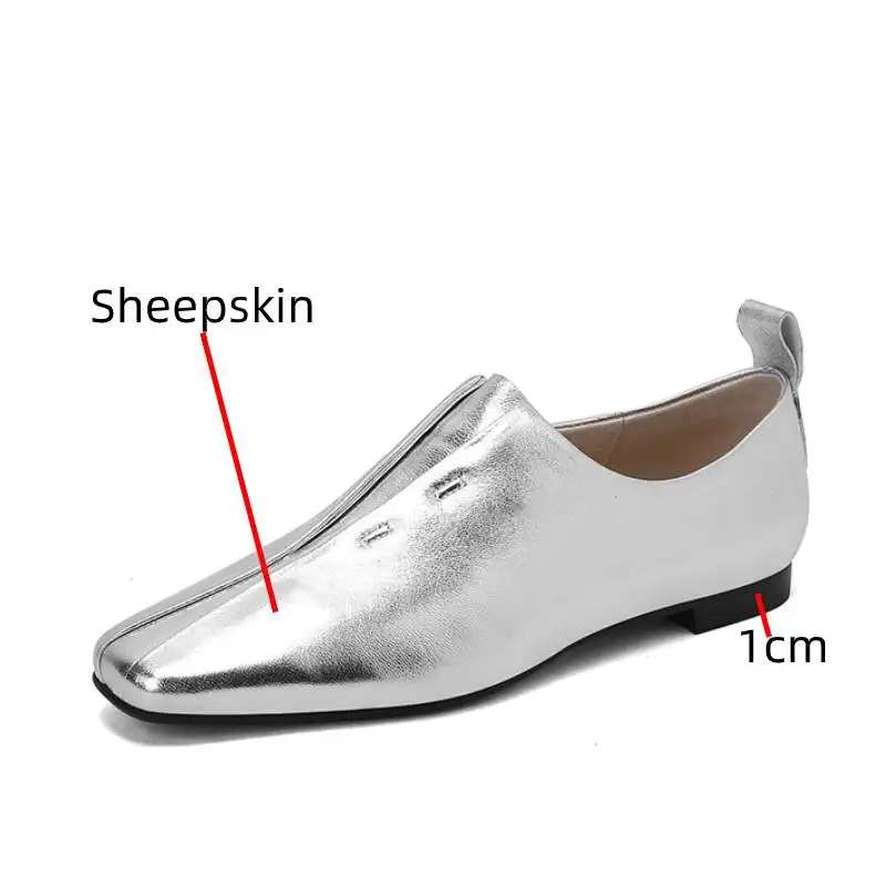 Dilalula 2025 New Soft Genuine Leather Women Heels Shoes Square Toe Comfortable Fashion Casual Low Heel Shoes Four Seasons Shoes