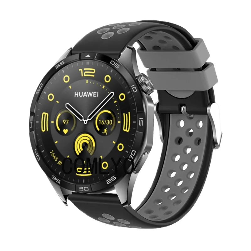 Huawei Watch gt 4用3in 1シリコンストラップ,ソフトスポーツブレスレット,スクリーンプロテクターフィルム