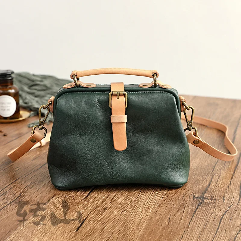 Vintage Trend High Quality Leather Handbags Versatile One Shoulder Crossbody Purses Clutch Women Bags 2024 New Luxury Bolsos