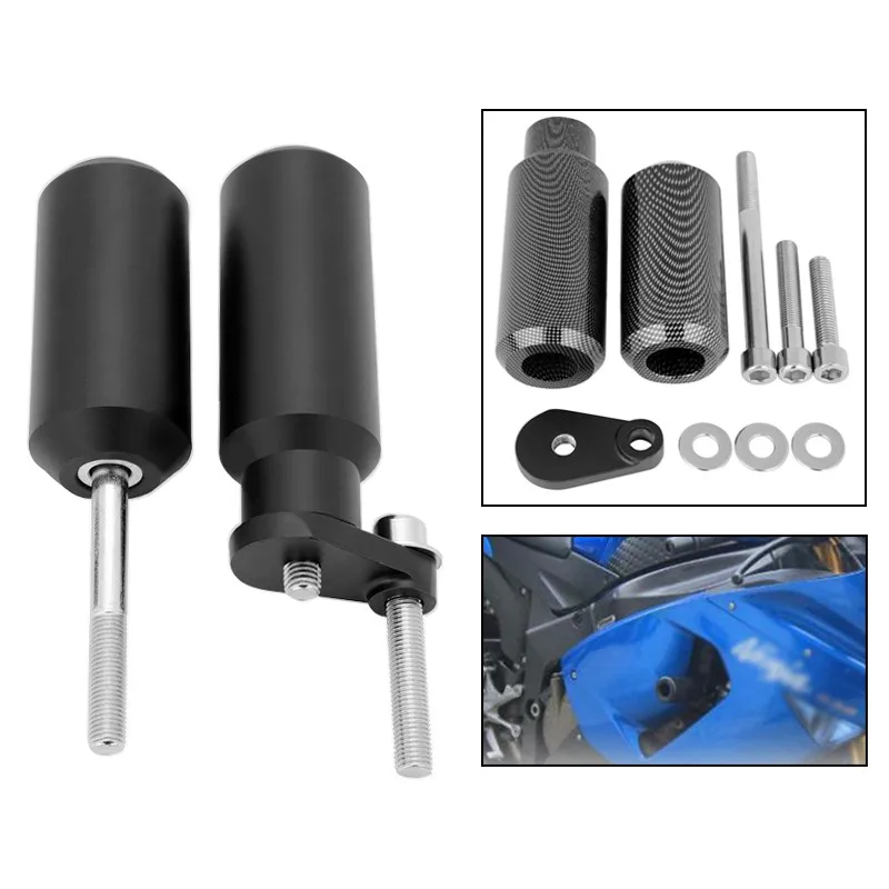 

Motorcycle Frame Sliders Crash Falling Protection For Kawasaki ZX-6R ZX-6RR 636 2005-2006