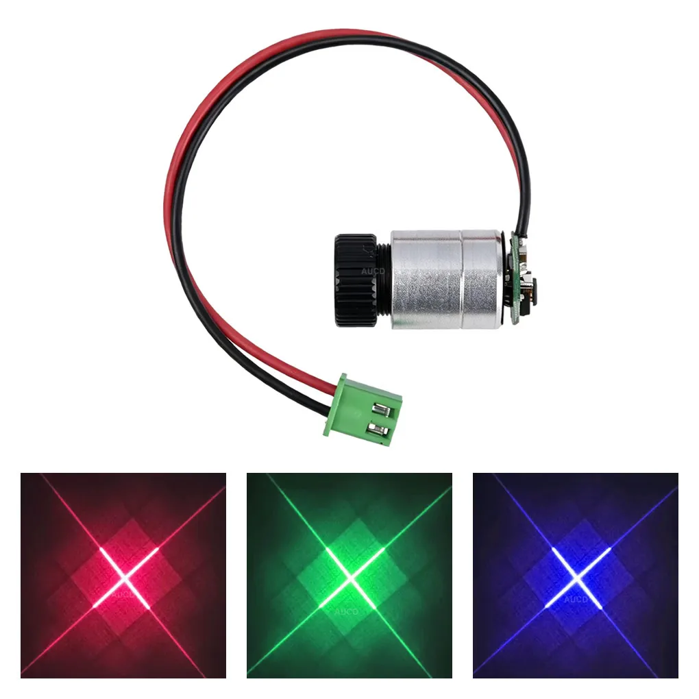 Focusable Cross Laser RGB Lights Module Diode for Construction Drill Positioning Auxiliary Stage Lighting Performance Show Parts