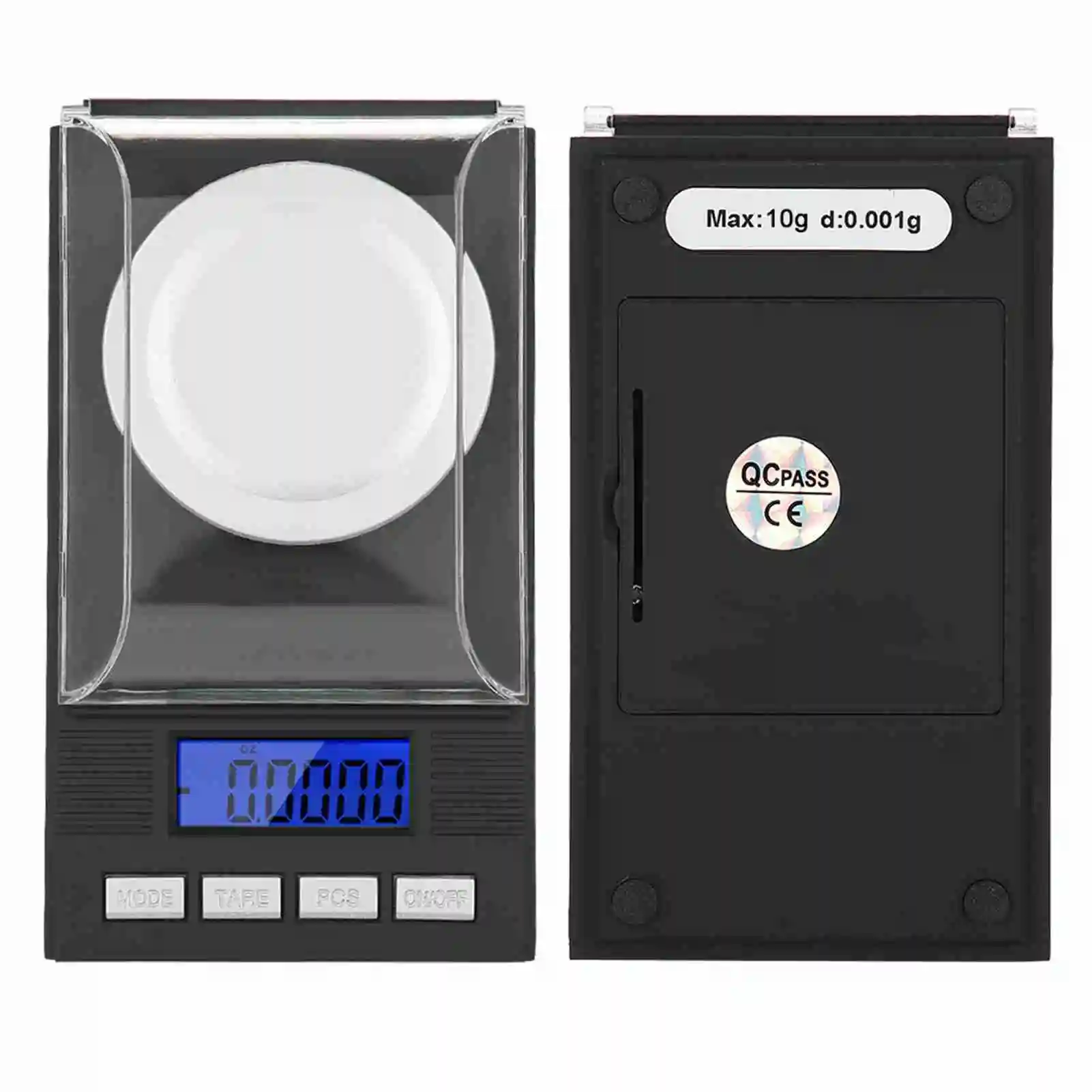 10g Jewelry Scale Mini Portable High Accuracy 0.001g Pocket Jewelry Scale with LED Digital Display