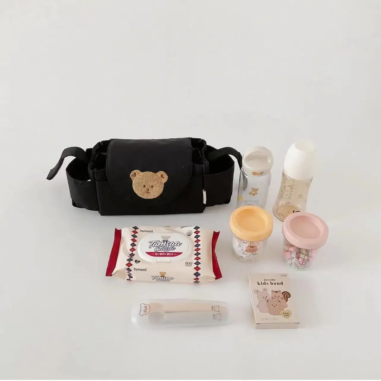 Baby Stroller Bag Pram Organizer Baby Accessories Cup Holder Newborn Trolley Portable Travel Car Bags for Carriages Universal view 5