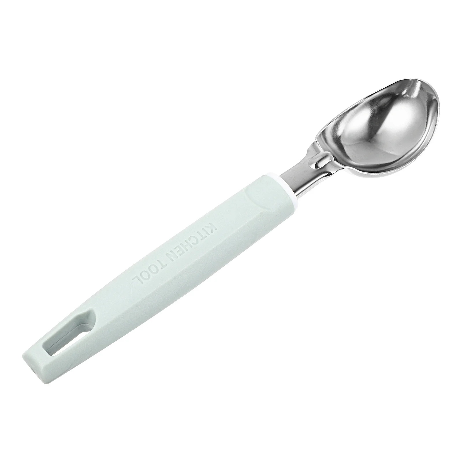 

Zinc Alloy Ice Cream Scoop Mint Green Ergonomic Handle Rustproof Lightweight Easy Grip for Desserts Fruits Serving