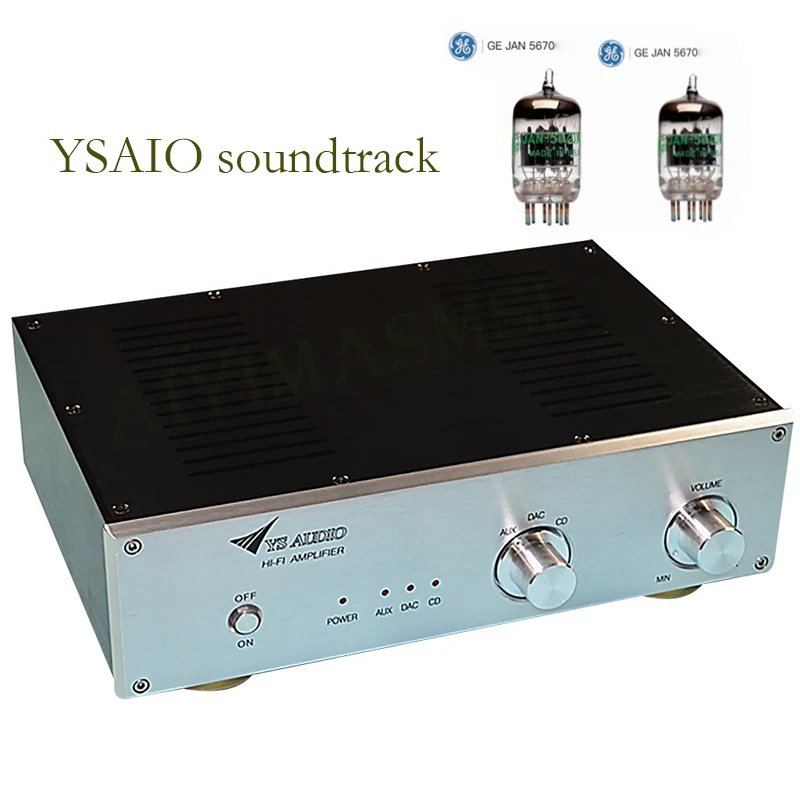 AIYIMA SMSL YS-D1 HiFi Vacuum Tube Preamp JAN5670 Tube ALPS27 Potentiometers Preamplifier Amplifier Audio