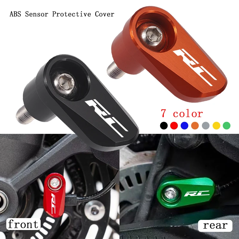 Motorrad CNC Aluminium Vorder- und Hinterrad ABS-Sensor-Schutz für KTM Duke RC125 RC200 RC390 RC 125 200 250 390
