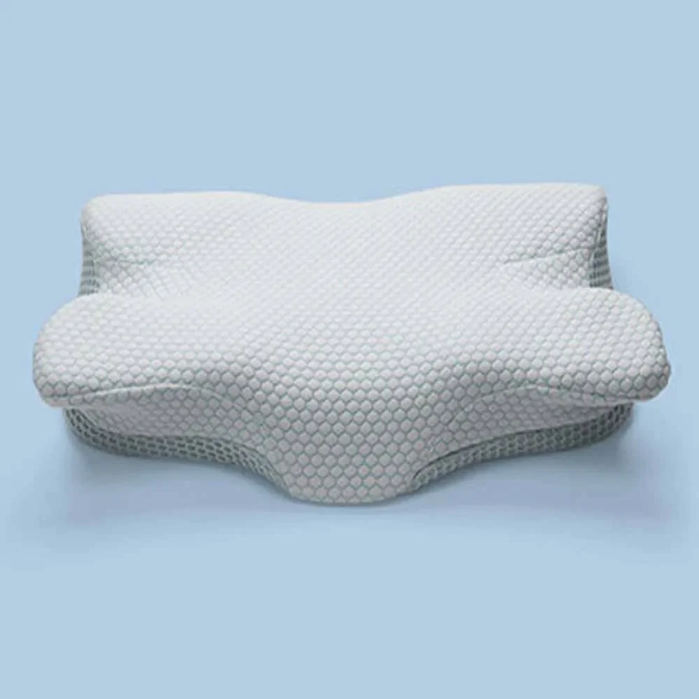 Memory Foam Pillow, Side and Tummy Sleeper Benefits, Suitable for Travel, Car, Home, Office, Airplane Pillows, Washable Set