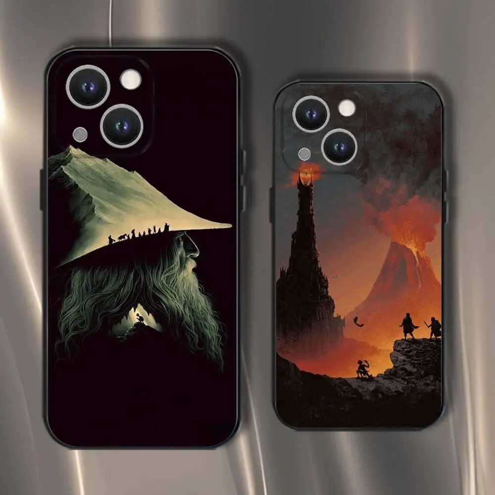 

Movie R-Rings Of The L-Lords Phone Case For iPhone 16,15,14,13,12,11,Pro,XS,Max,XR,Plus,E,SE4,Mini Black Soft Cover