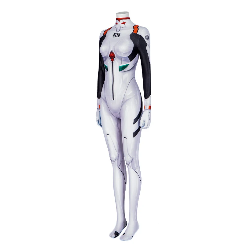 ROLECOS-Disfraz de EVA Ayanami Rei para mujer, mono Sexy de EVANGELION-020Fighting, trajes Zentai para fiesta de Halloween