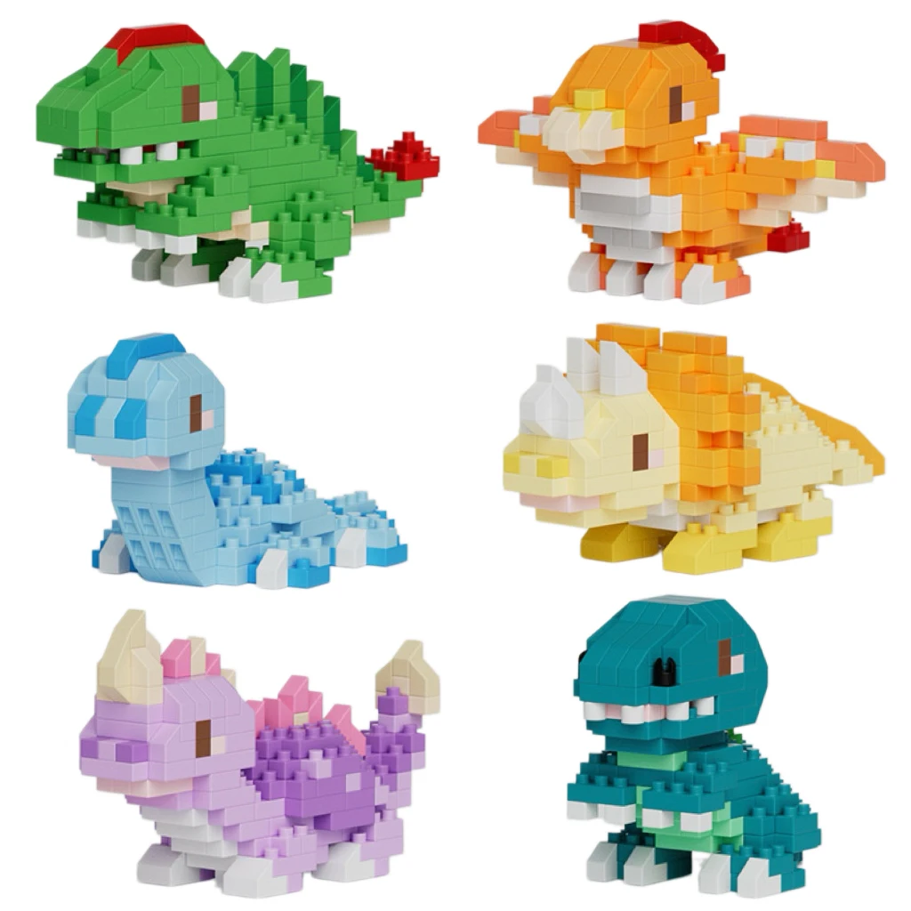 

Cute Mini Dinosaur Building Blocks Jurassic T- Rex Figures Bricks Educational Toys Birthday Gift for Boys Girls