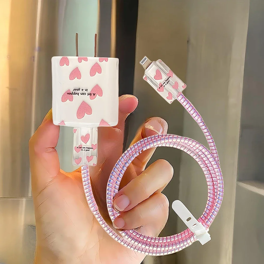 حافظة واقية لشاحن أبل ، غلاف واقي لدغة الرأس كبل البيانات ، ينطبق على آيفون 15 ، 14 ، 13 ، 12 برو ماكس ، 18 ، 20 واط