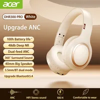 Acer OHR300 Pro Bluetooth Headphone -48dB HIFI ANC Noise Canceling Hi-Res Spatial Audio Earphone with LDAC Bluetooth 5.4 Headset