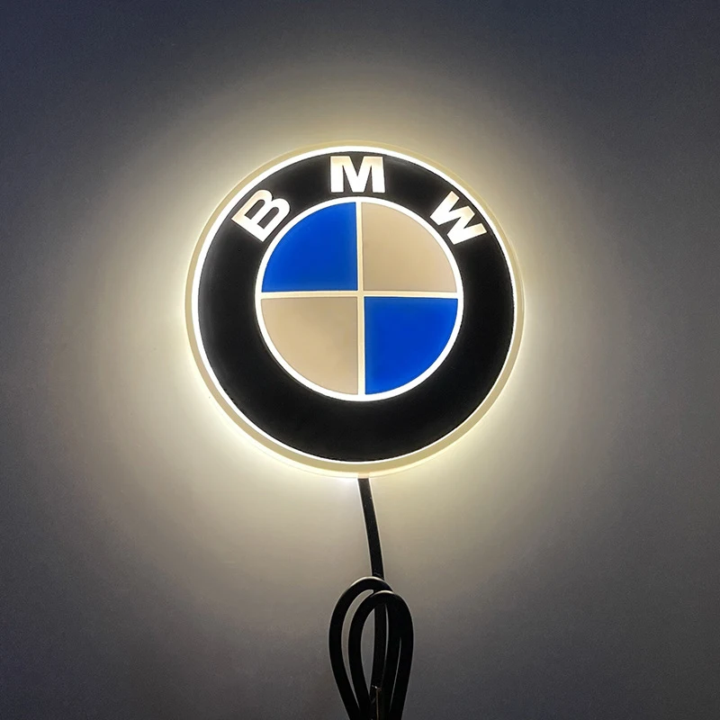 Lampe d\'insigne d\'emblème avant et arrière de logo de voiture, LED 4D, BMW E90, E91, E92, E93, E60, E61, F10, F07, E63, E64, F12, F13, F30, E87,