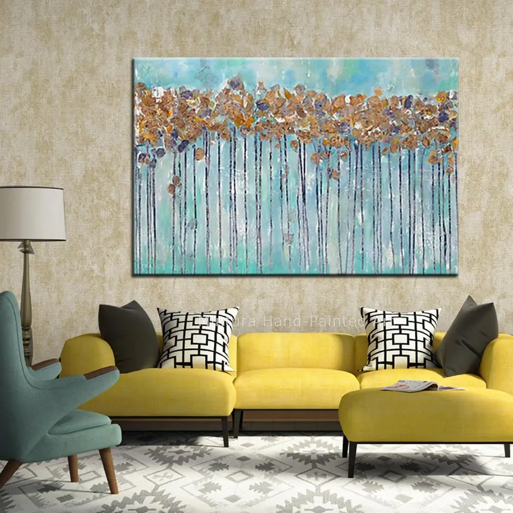 Mintura Large Artwork handpainted Hope Tree Destroys City Modern Oil Paintings On Canvas Wall Art Picture Living Room Home Decor