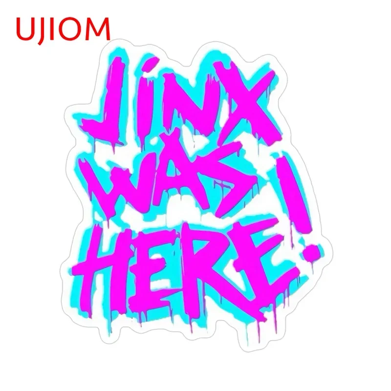 UJIOM For League of Legends Arcane Wall Sticker jinx was here Graphics Decals attractive waterproof room decoration accessories