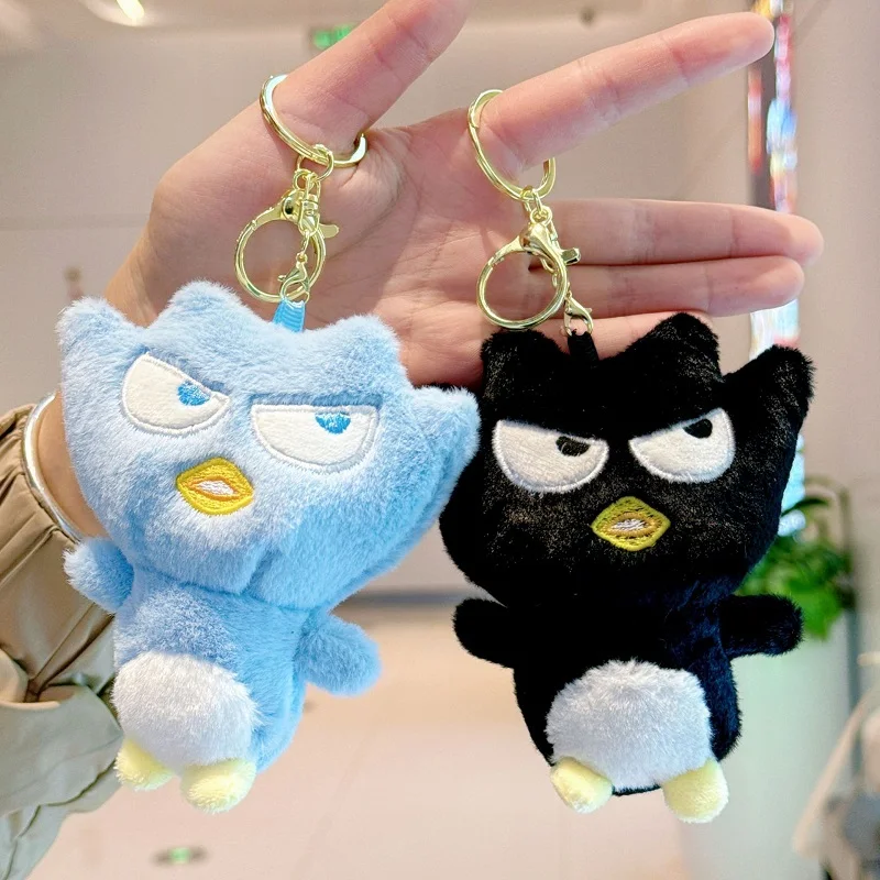 Porte-clés en peluche pingouin en colère, Animal en peluche, poupée suspendue, jouet en peluche doux pour garçons et filles, sac à dos, accessoires de bagages