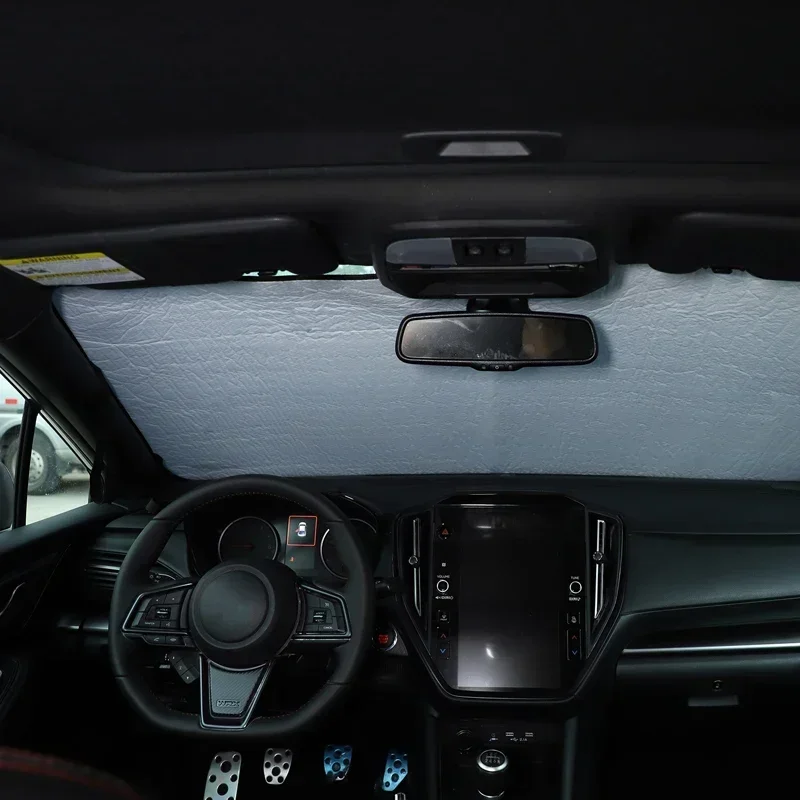 

Aluminum Foil Silver Car Front Windshield Sunshade Sun Protection Visor Sunshade Interior Car Accessories For Subaru WRX 2022-25