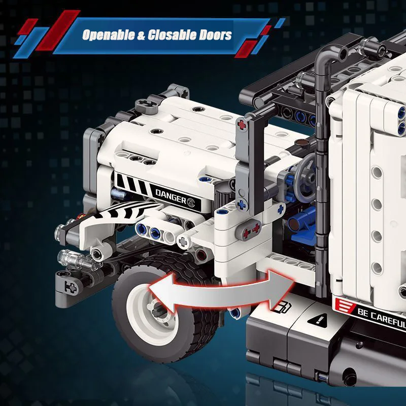 Zestaw Urodzinowy Oryginalne Klocki 96000 1288 Elementów Techniczny RC Ciężarówka z Przyczepą Budowlana Model do Składania