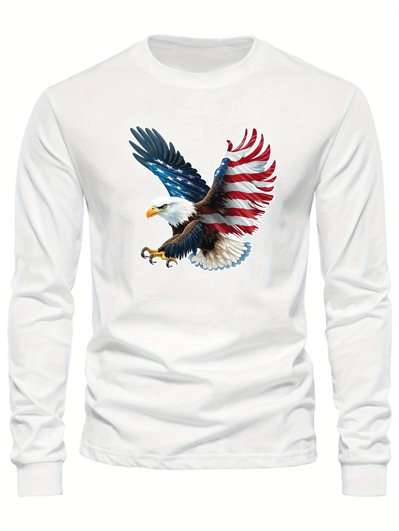 Men's Crewneck Long Sleeve T-shirt - Bright Graphic Print Design Comfortable Fabric Is Not Easy To Deform Fashion Casual Classic Everything