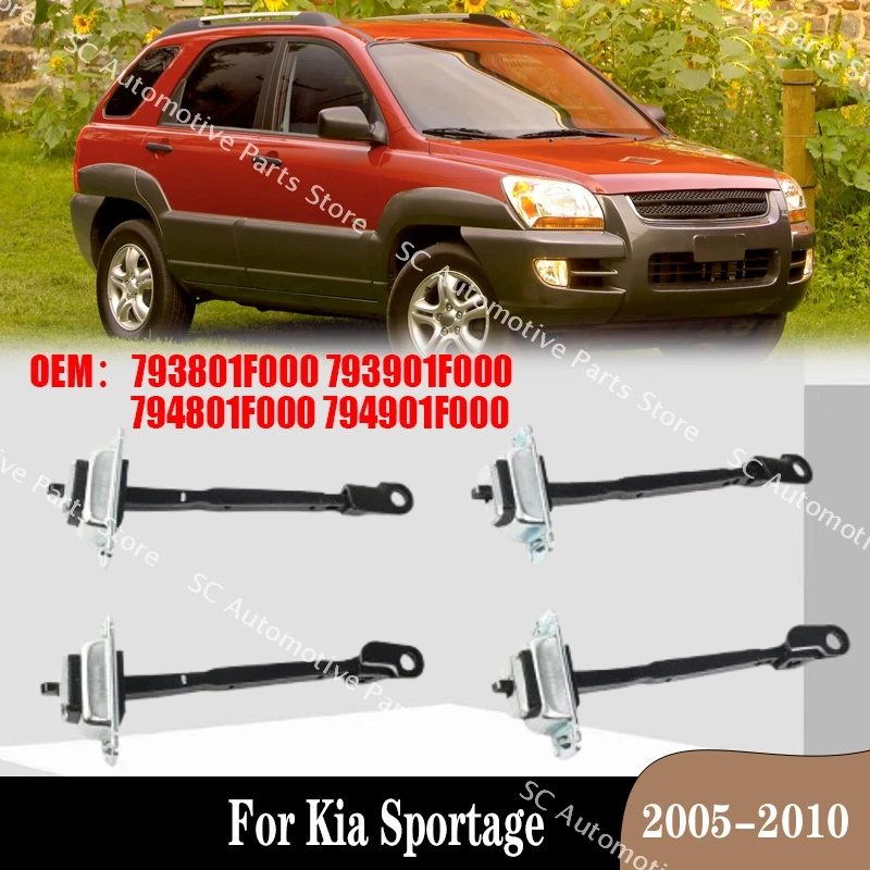 For Kia Sportage 2005-2010 Door Hinge Limit Rod Check Strap Stopper Front Rear 793801F000 793901F000 794801F000 794901F000