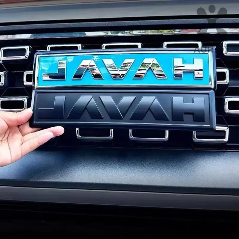 

Great Wall GWM Haval Dargo 2023 2024 H Автомобиль спереди и сзади матовый черный логотип собака логотип автомобиля аксессуары значок эмблема наклейка