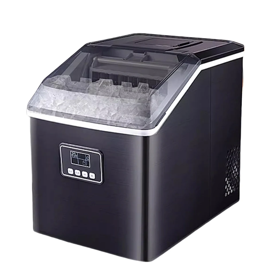 

HZB30FM Commercial Home Table Top 220V Automatic Mini Electric Ice Cube Maker Making Machine 30KG/24H With Clean Function
