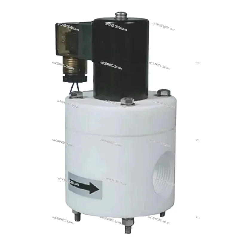 Good 11-5 Anti-corro-sive Acids Alkali Chemical Resistant 12V 24V Plastic PTFE Solenoid Valve with LED Light Indicator Very Good