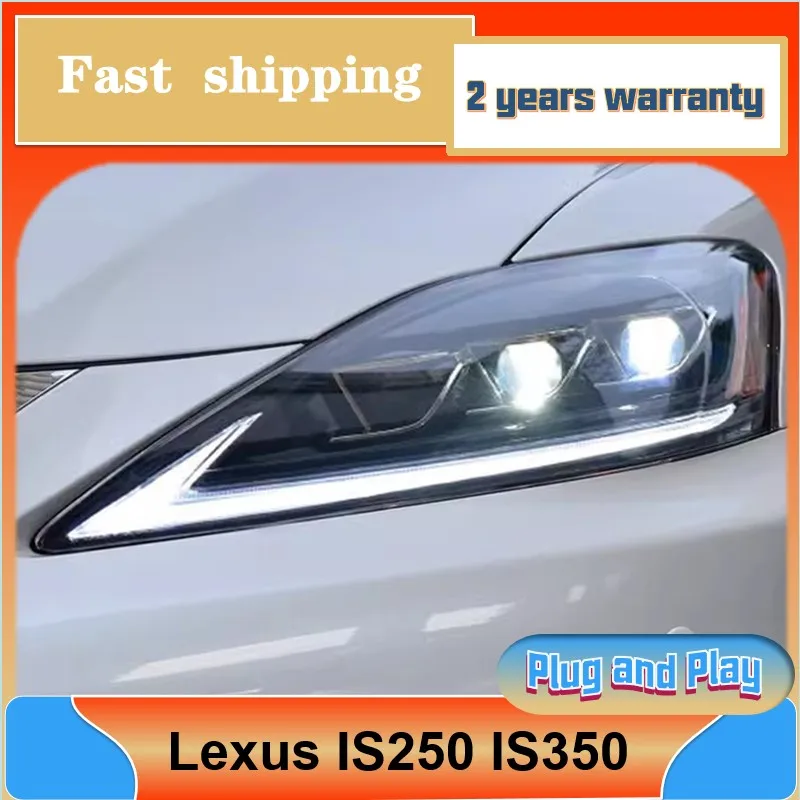 

Стайлинг автомобиля для Lexus IS350 фары 2006-2012 IS250 фара DRL указатель поворота ближний дальний свет линза проектора