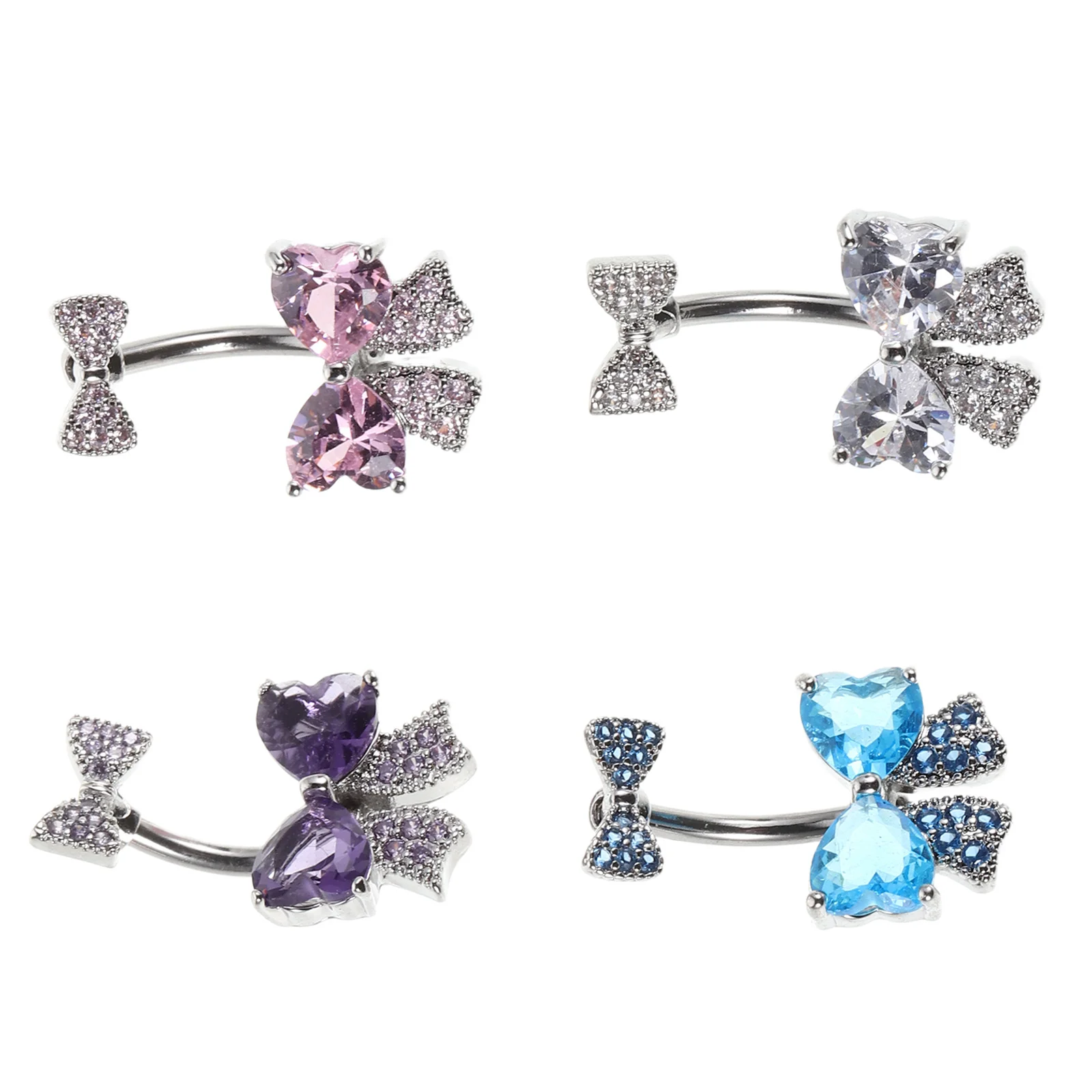 

Surgical Steel Belly Button Rings Cz Navel Jewelry for Women Trendy Piercing Accessories Dainty Art