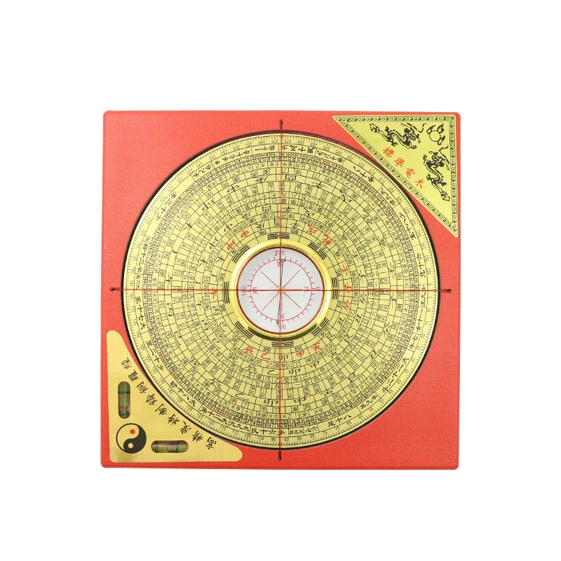 Compass High Precision Brass Three-in-One Comprehensive Compass Portable Compass Ornament
