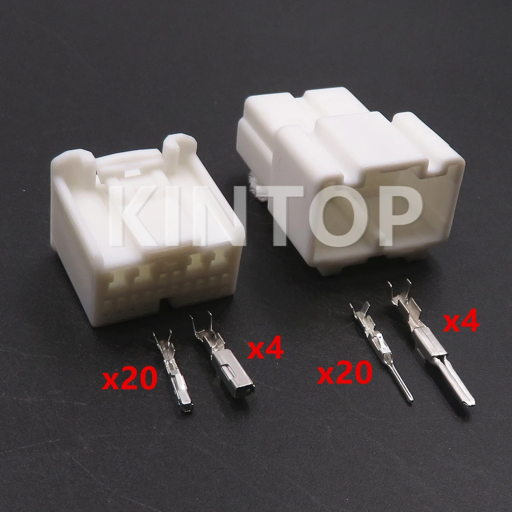 1 Set 24 Pins Auto Electric Wire Plug 1746864-1 1318756-1 Car Module Docking Unsealed Socket AC Assembly for Toyota Lexus 12149